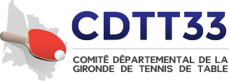 Logo comite gironde tennis de table